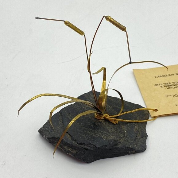 Artes Metalicas Jake R. Flores Vintage MCM Plant Metal and Quartz Sculpture - Picture 6 of 16